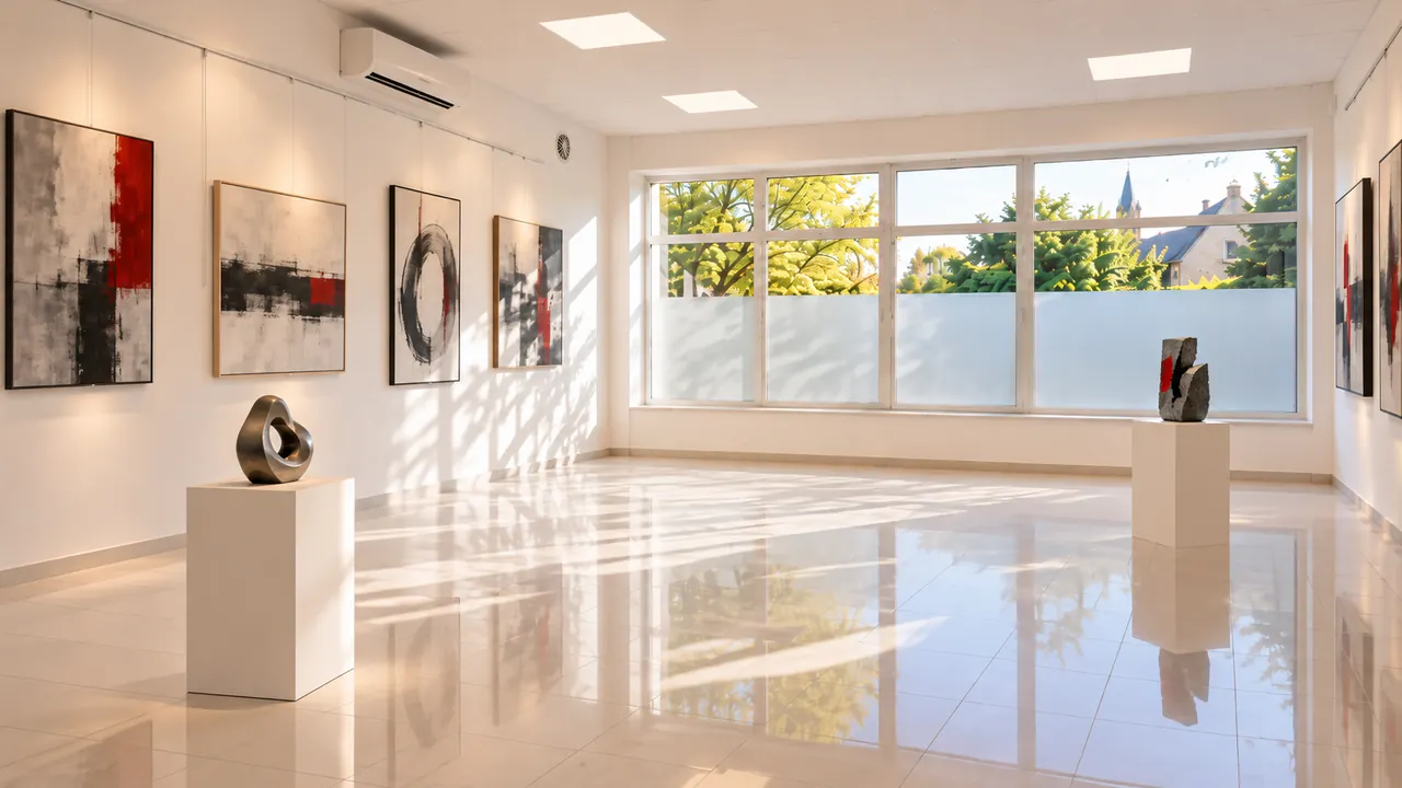 Visuel d'illustration : la salle aménagée en exposition